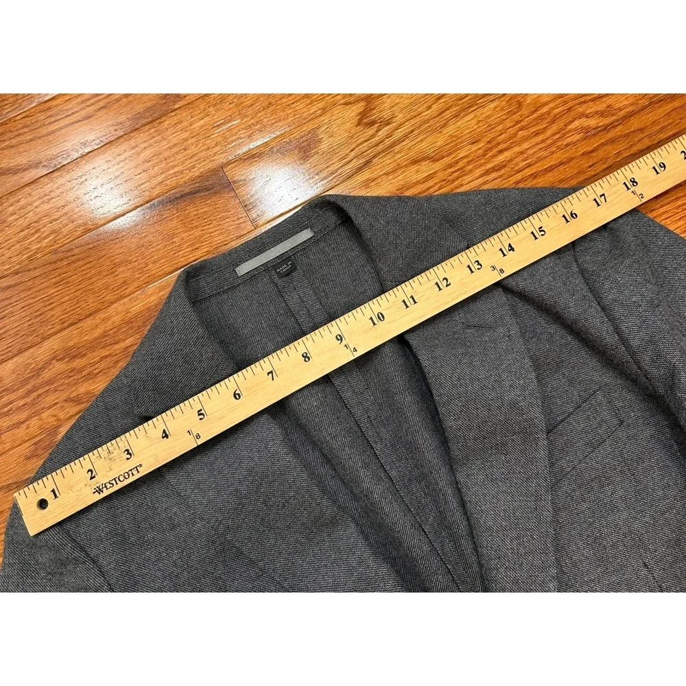 J.Crew Ludlow Blazer Mens 34S Slim‎ Gray Moon Worsted Wool Cotton Unstructured